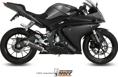 Obrázok produktu pre Výfukový systém Mivv Kompletný systém 1x1 Carbon GP Sport pre Yamaha MT-ABS YZF R 125 cm³, rok výroby 2014 – 2015