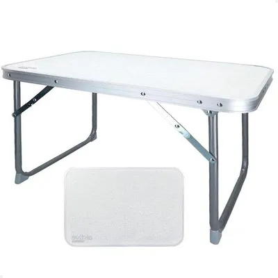 Produktbild von Famanu Klappbare Strandtafel - Praktisch und leicht - Weiß - 60 x 40 x 40 cm