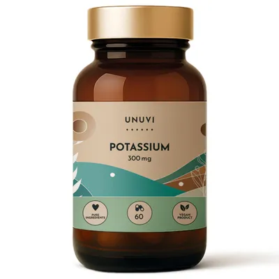 Produktbild von Kalium 300 mg, 60 vegetarische Kapseln – UNUVI