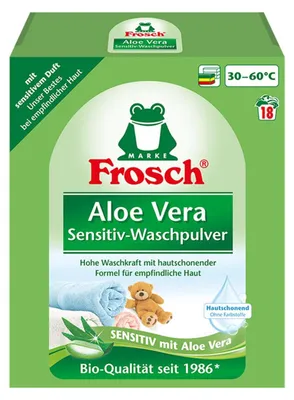 Produktbild von Frosch Aloe Vera Sensitiv-Waschpulver 1,35 kg