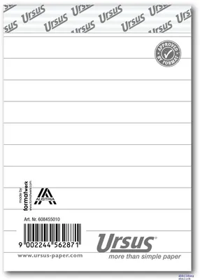 Produktbild von Staufen Notizblock ohne Deckblatt, DIN A7, 50 Blatt, 60g/qm, liniert