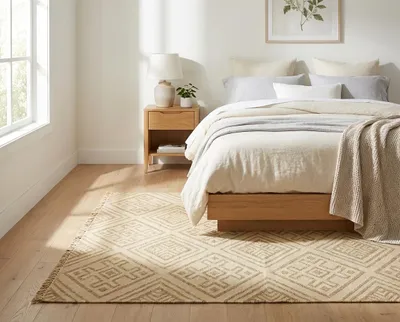 Produktbild von Kelim Modern 172 beige (140x200 cm), KI-generiertes Bild