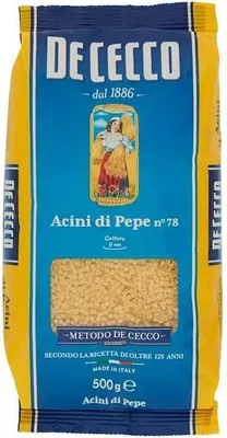 Produktbild von 10x De Cecco Pasta 100% Italienisch Acini di Pepe n° 78 kurze Pasta 500g