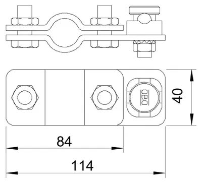 Immagine prodotto di OBO Morsetto di connessione Bettermann Vertr per terra Omex 2710 20