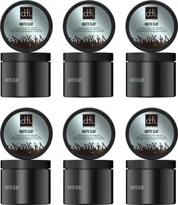 Produktbild von Revlon d:fi Matte Clay 6 x 150 g Haarwachs matt starker Halt Set