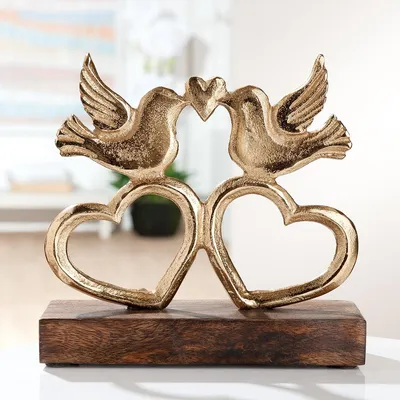 Produktbild von Gilde Skulptur "Turteltauben" H. 16,5 cm 52578