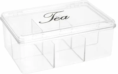 Produktbild von Teebox Transparent - 6 Fächer