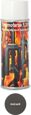 Immagine prodotto di Vernice per forno 1200 °C vernice speciale per forno vernice termica vernice spray per camino vernice per forno in pietra grigio antracite