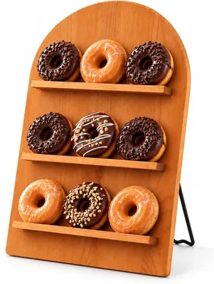 Immagine prodotto di Portapretzel in legno, pieghevole, con 3 ripiani, per dolci