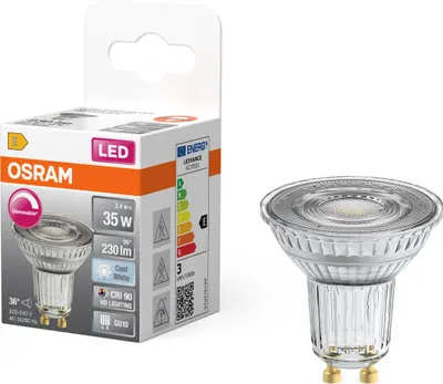 Produktbild von Klassische LED-Lampe, GU10-Reflektor, 230 lm = 35 W, neutralweiß, dimmbar, OSR