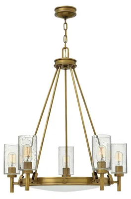 Zdjęcie produktu dla Żyrandol Collier stary mosiądz 5xE27x60W metal wym:78x68x68cm IP20 Hinkley
