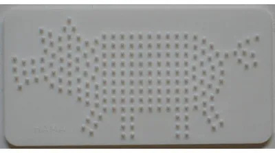 Image de Plaque hama cochon pour perles à repasser midi - loisirs créatifs - 271