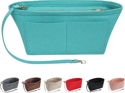 Image de Sac à main vert pour femme avec organiseur et plusieurs poches