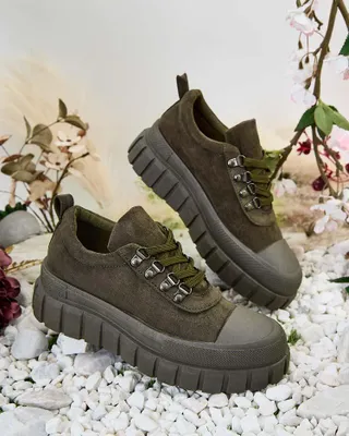 Produktbild von Damen Stoff-Sneakers Hiahia Grün, leichte Freizeitschuhe, Größe 37