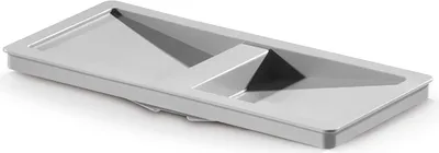 Image de Couvercle Hailo 1107249 pour poubelle de 12 et 14 litres, gris clair, système de collecte des déchets