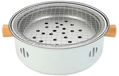 Produktbild von Portable Grill, runde Grillbox aus Edelstahl