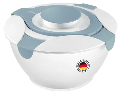 Salatschüssel 6,5 l mit Deckel, Dressingbehälter, Kunststoff