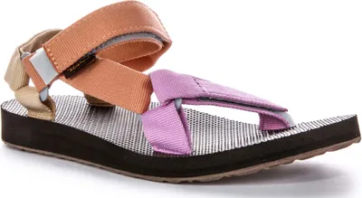 Produktbild von Teva Orig Universal Back Strap Prism Iconic Summer Damen Vegane Sandalen in Pink Lila – 7 UK - 40 EU - 9 US / Pink Purple