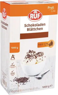 Produktbild von RUF Schokoladen Blättchen (1 kg)