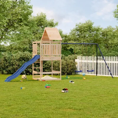 Produktbild von Möbel Spielturm Massivholz Kiefer - Schaukeln 3157018