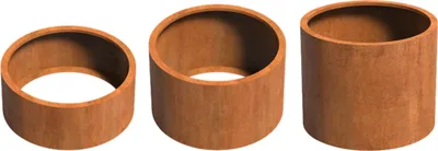 Produktbild von Adezz Circum ohne Boden Pflanzgefäß aus Corten-Stahl Pflanzkübel Blumentopf