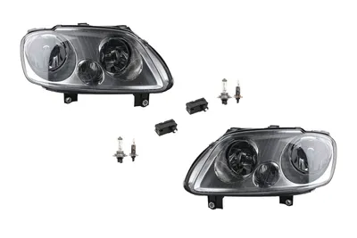 Produktbild von Scheinwerfer passend für VW Touran 1T + H7 H1 Links Rechts m. Stellmotor 1J0941295A 1041664 9948397 42536208 42567058 77362094 95VW13K1 Johns