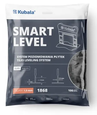 Obrázok produktu pre Kubala Smart level - clips 1,5 mm, 100 pcs