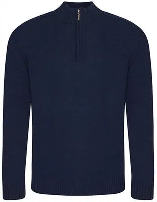 Produktbild von Ecologie EA061 | Damen Wakhan 1/4 Zip Knit Sweater - Farbe: Navy - Größe: XL