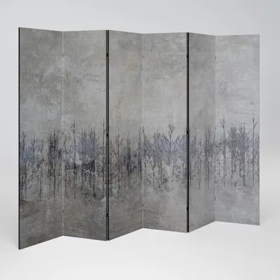 Produktbild von SpaceRebels Paravent Raumteiler - 6-teilig Raumtrenner, Druck 2-Seite - Raumtrenner - Trennwand Wohnung - Room Divider - Spanische Wand Deko Modern Sichtschutz