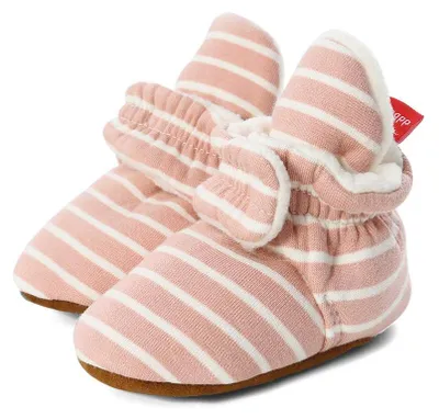 Produktbild von LACOFIA Baby Mädchen rutschfest Weiche Sohle Slipper Stiefel Baby Winter Krabbel