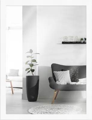 Produktbild von MendeFrames Spiegel Serie H960 weiß gemasert 15x21 cm