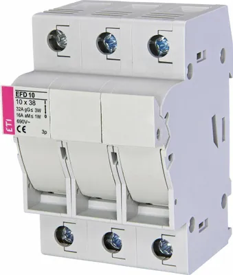 Obrázok produktu pre CB Elektro Poistkový odpojovač EFD 10 3-pólový 32A 690V pre CH10 gG/aM (ETI)