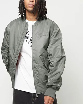 Produktbild von Jacke Karl Kani Small Signature Distressed Bomber Jacket anthracite, Größe: XL