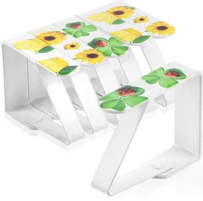 Immagine prodotto di com-four® 6x fermatovaglie con motivi - fermatovaglie con limoni, trifogli e girasoli - fermatovaglie per interni ed esterni