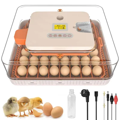 Immagine prodotto di Brutautomat - Incubatore automatico per 56 uova - Rotazione automatica delle uova - Controllo della temperatura - Illuminazione a LED - Alimentazione doppia