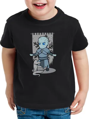 Produktbild von style3 Chibi Nachtkönig Kinder T-Shirt weiße wanderer