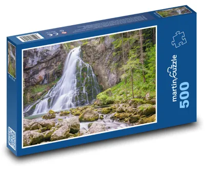 Obrázek produktu pro Puzzle 500 Vodopády Golling v přírodě - martinpuzzle