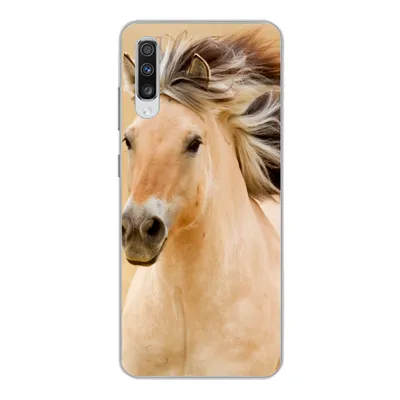 Produktbild von MuchoWow® Handyhülle Schutzhülle Hülle für Samsung Galaxy A70 Pferde - Tiere - Mähne - Porträt Silikon Softcase Handy Hülle - Schutzhaube