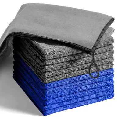 Produktbild von Mikrofaser-Tücher-Set – 12 Stück Geschirrtücher und Putzlappen