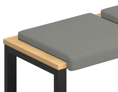 Immagine prodotto di vidaXL Cuscini da banco, set di 4 pezzi, velluto strutturato, grigio scuro, profondità 35 cm