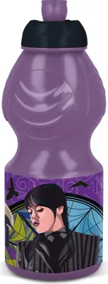 Immagine prodotto di Bottiglia Wednesday Nevermore Academy, borraccia sportiva 400 ml