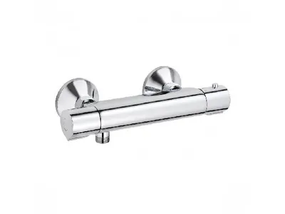 Immagine prodotto di KLUDI BASIC Mitigeur thermostatique de douche, montage mural, HotStop, chrome, 350020538, 350020538