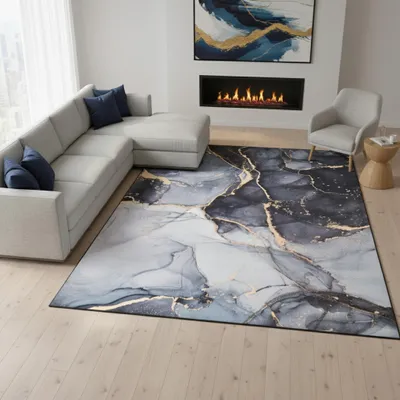 Obrázek produktu pro Koberec Tapiso NORA s krátkým vlasem, protiskluzový a snadno udržovatelný, obývací pokoj a ložnice 180 x 250 cm