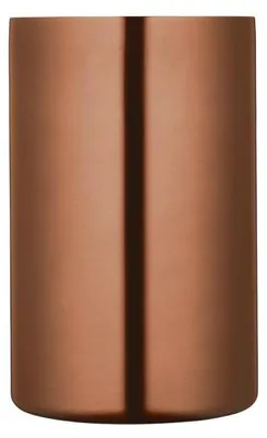 Weinkühler für 1 Flasche, Edelstahl, Kupferoptik, 12x19 cm