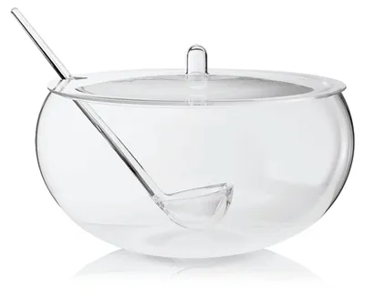 Schale mit Deckel und Löffel, transparent, 7000 ml