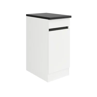 Produktbild von Küchen Unterschrank mit Arbeitsplatte Luca U406-0+ in weiß matt 40 cm breit