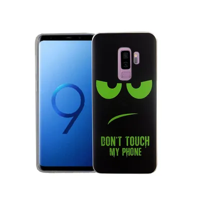 Zdjęcie produktu dla Etui na telefon komórkowy Samsung Galaxy S9+ Dont Touch My Phone Green Smartphone Cover Bumper Shell Case