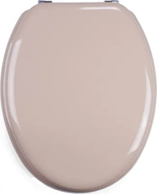 Immagine prodotto di Sedile WC MSV Copriwater con anima in legno MDF "beige" Cerniere in acciaio inossidabile - qualità eccellente e robusta