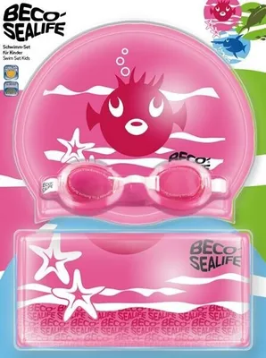 Image de Beco-sealife® | Lunettes de natation lot de 2 | Lunettes de natation | Bonnet de bain et sac | Rose