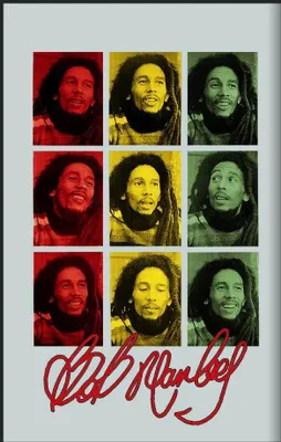 Produktbild von KS197 Marley, Bob - Pop und Op Art - Bedruckter Spiegel